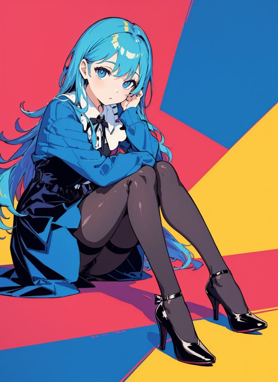 百度ai绘图黑科技# 高跟鞋少女