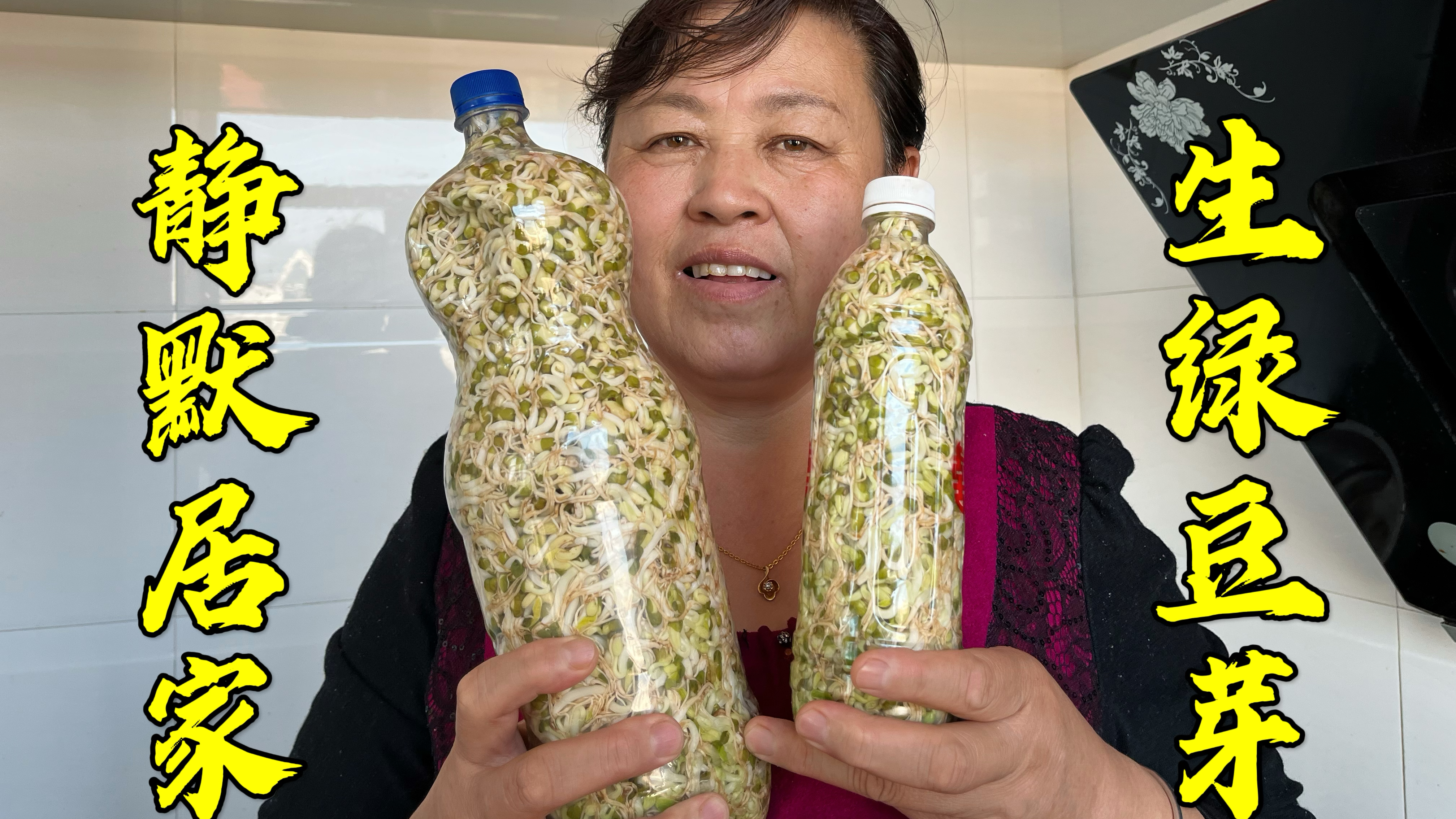 大同静默15天了,想吃点蔬菜很难,家里还有一点绿豆,自己生豆芽