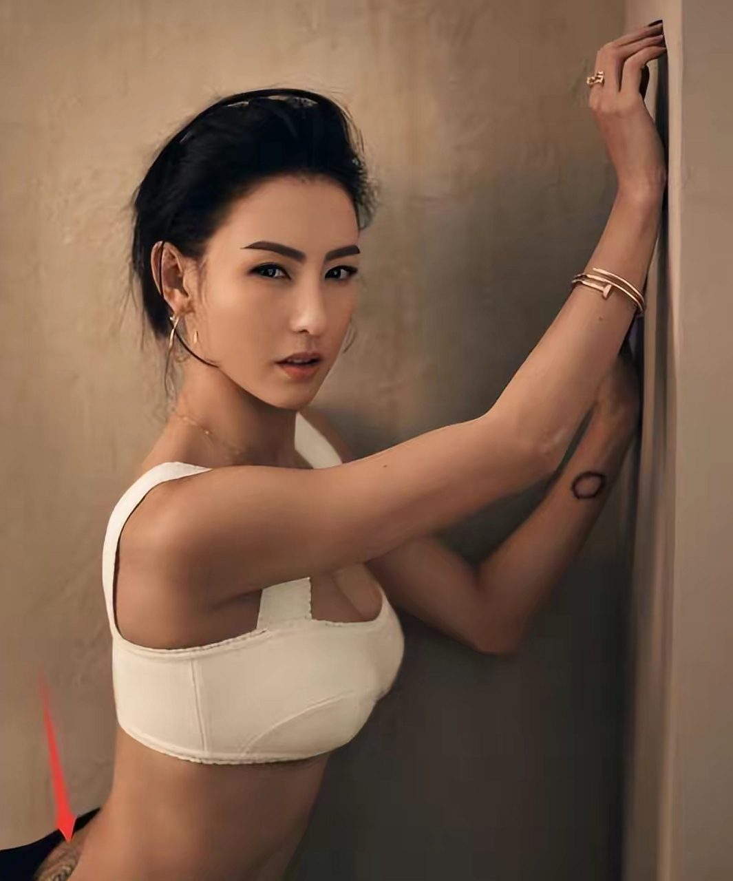 张柏芝全身上下十多处纹身,全记录与谢霆锋的爱情过往  张柏芝全身