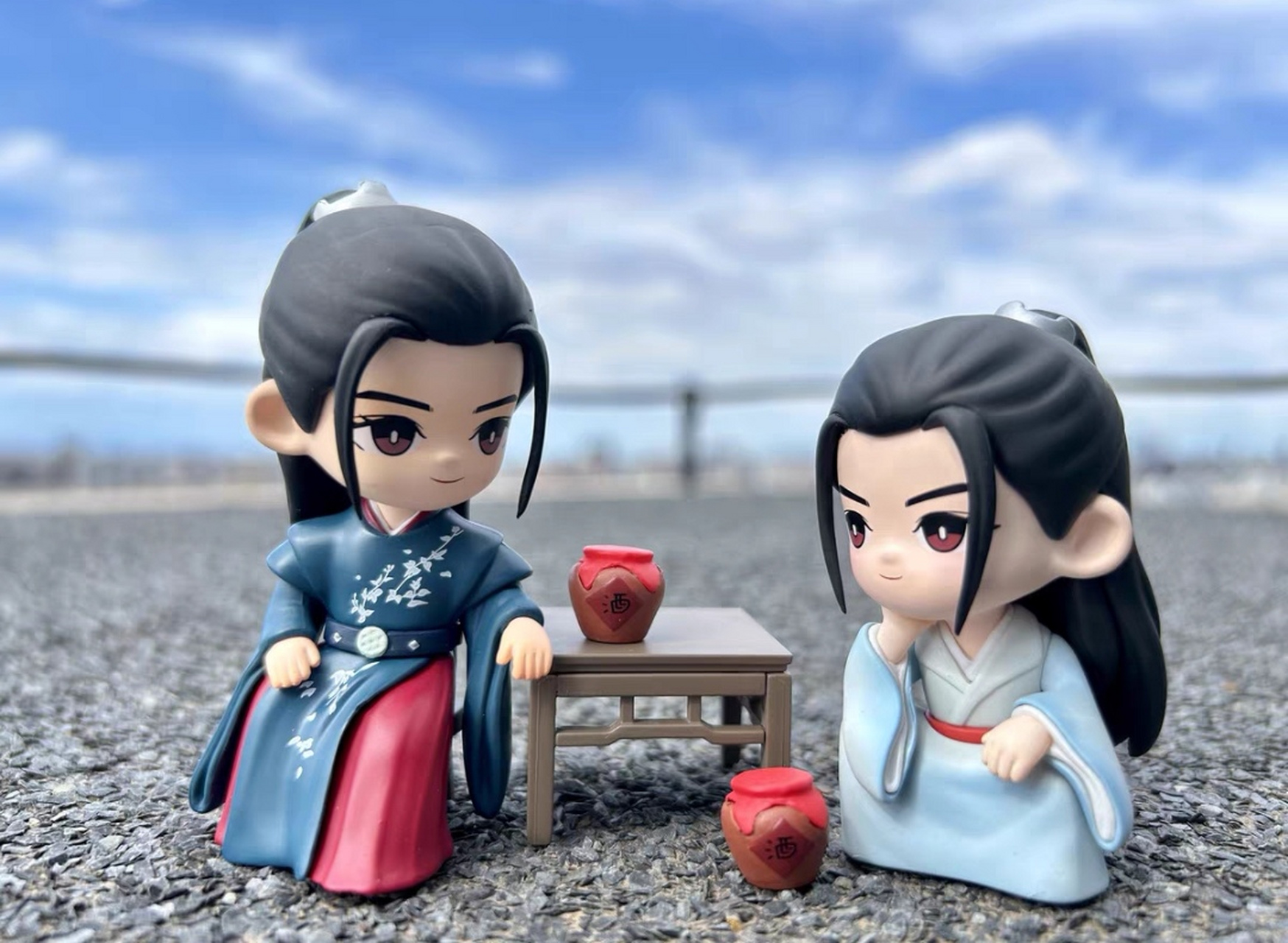 山河令联名q版手办潮流玩偶桌面摆件官方模型周子舒温客行!