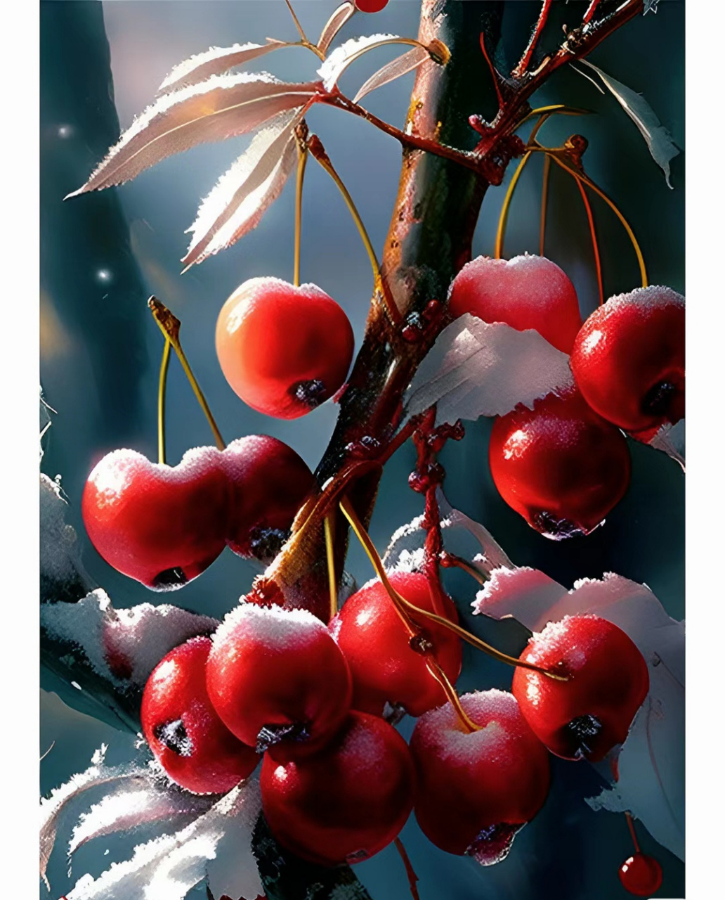 冬天的樱桃是不是很美味,冬日的味道