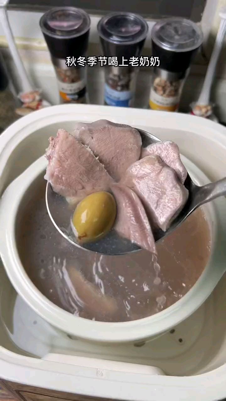咸橄榄炖猪舌汤,闽南爷爷奶奶常做的一道汤