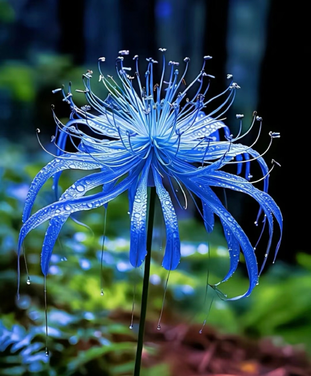 你知道蓝色彼岸花的花语吗#蓝色彼岸花