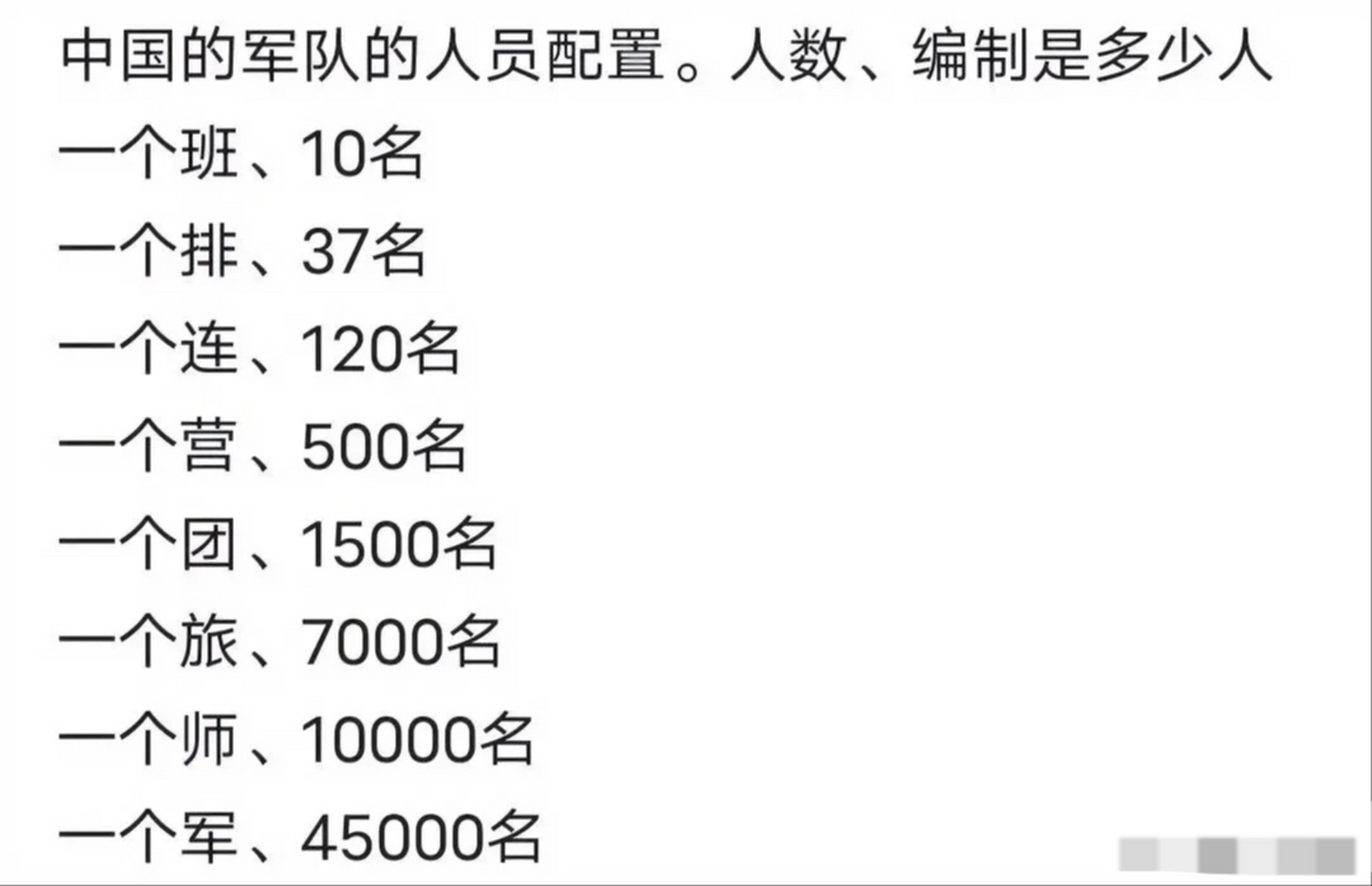 一个军,一个旅是多少人?