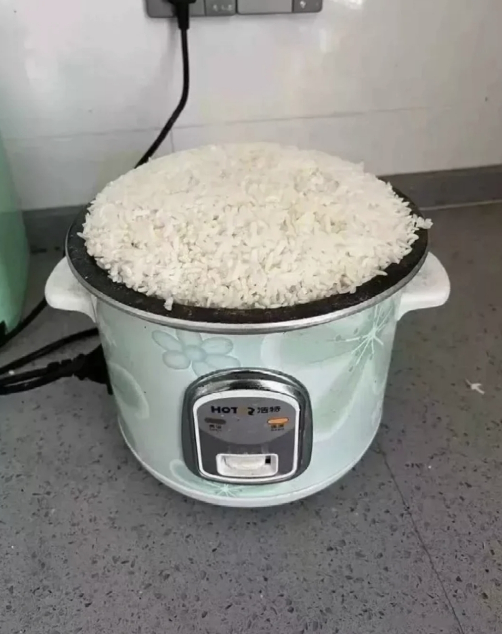 网友:欠缺经验了,第一次用电饭锅蒸米饭,还以为不够吃,结果