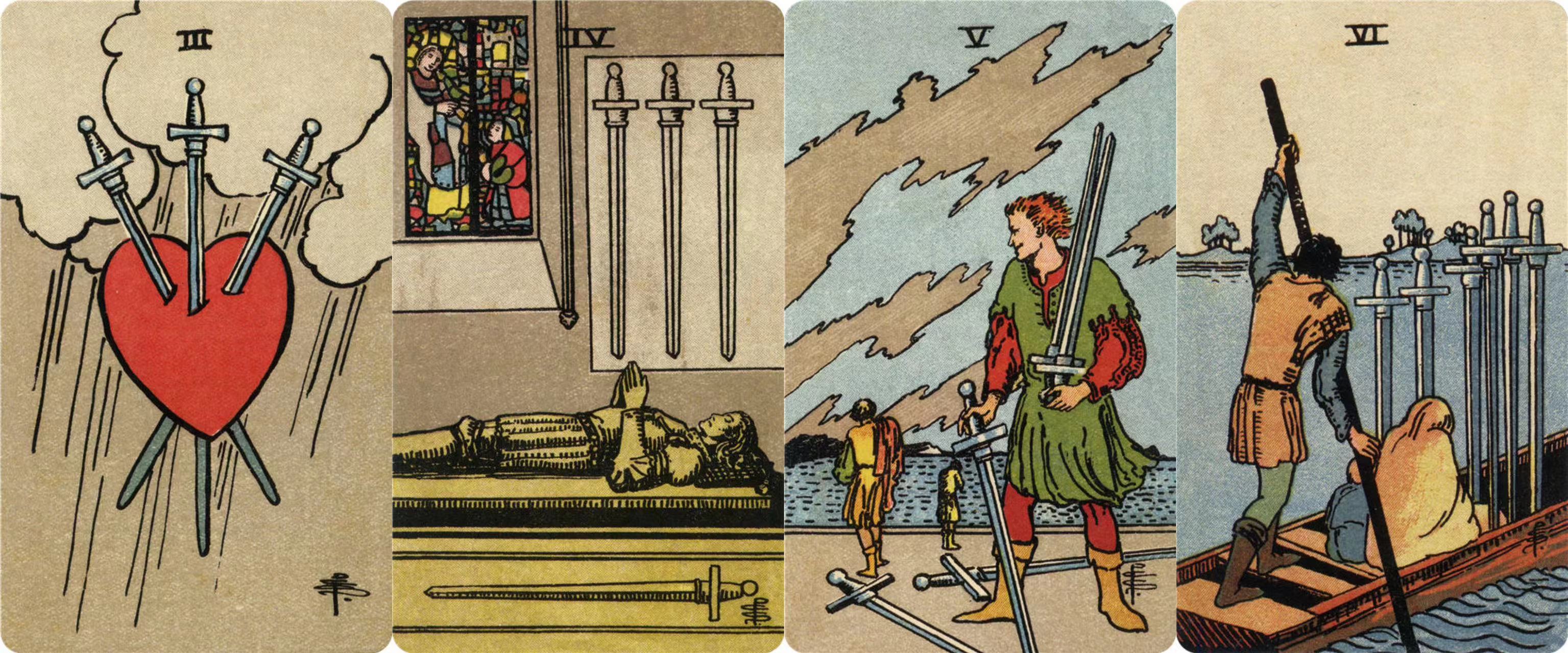 零基础小白学塔罗入门,新手拿支笔快来学—宝剑六