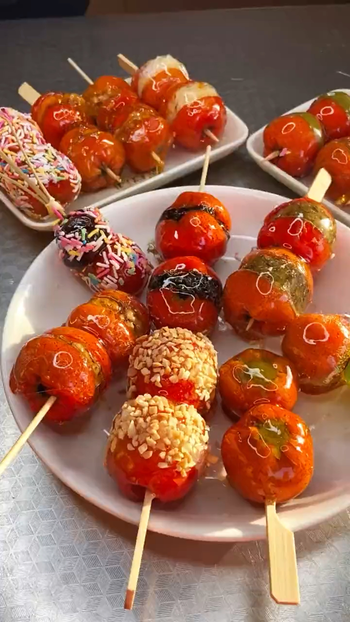 迷你小串冰糖葫芦各种水果都能做