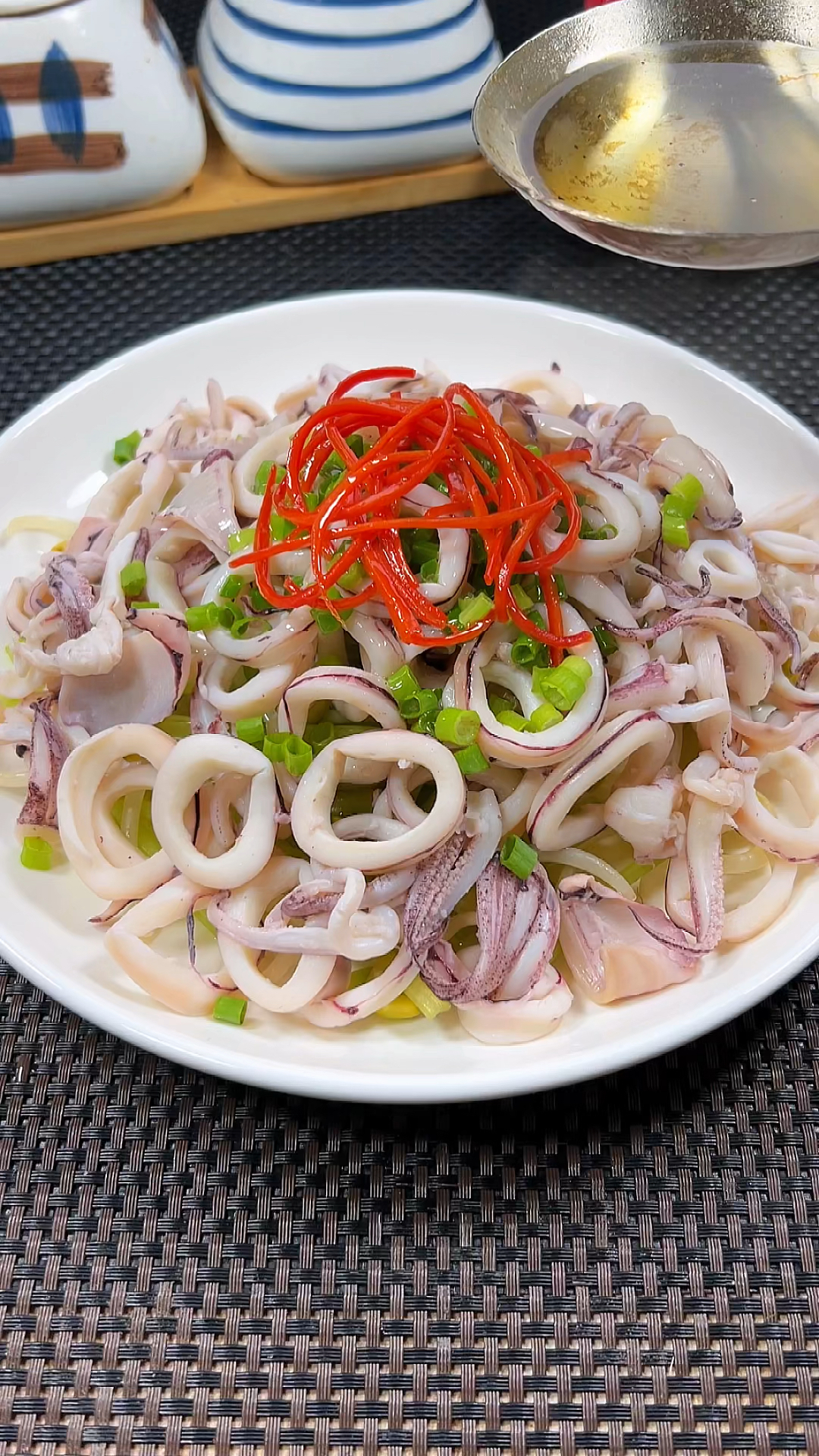 白灼鱿鱼你就像我这样做,鲜香滑嫩