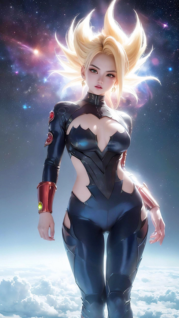 ai绘画 | 龙珠·女版超级赛亚人