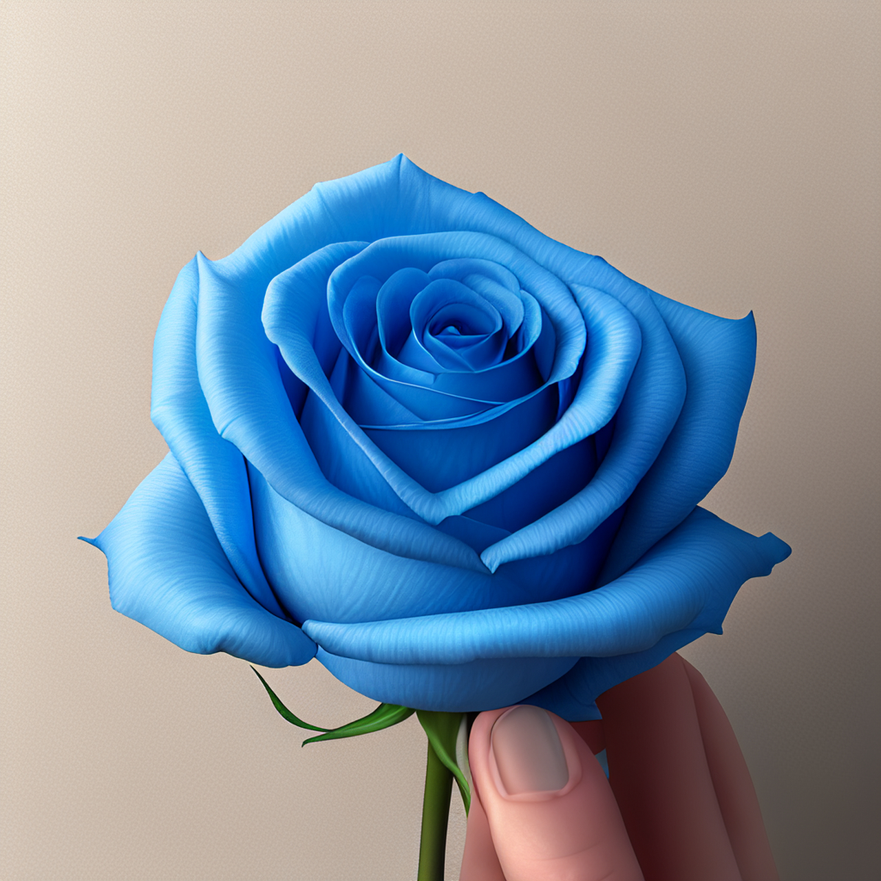 花园里的蓝玫瑰.