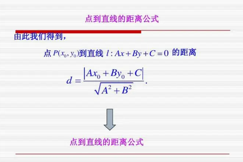 線到面的距離公式是什麼?