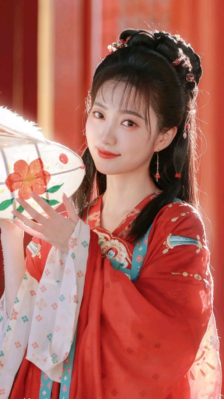 唐制褙子齐胸襦裙直领对襟广袖衫汉服