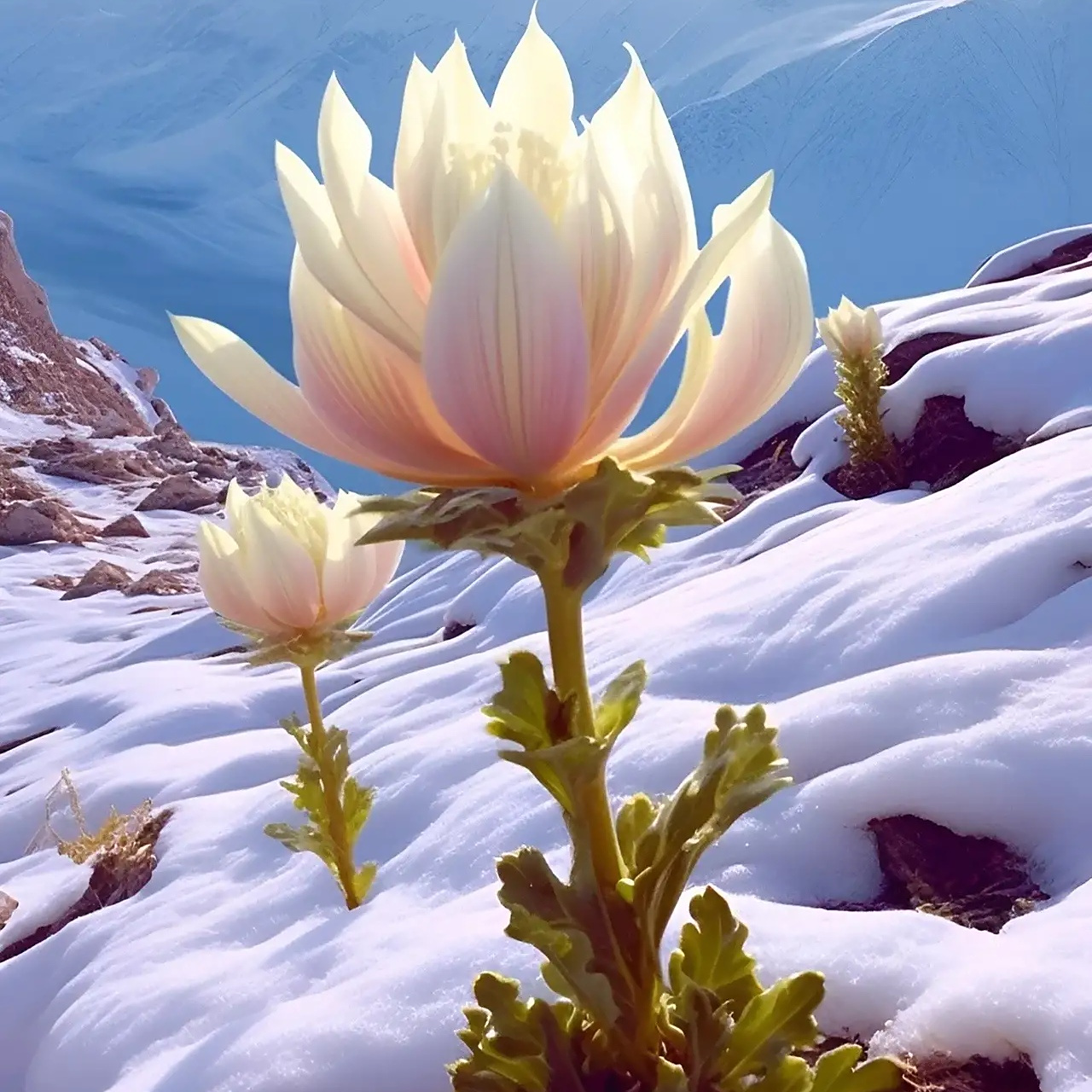 雪莲纯洁90一尘不染91雪山花仙91寒爽美97 989898雪莲