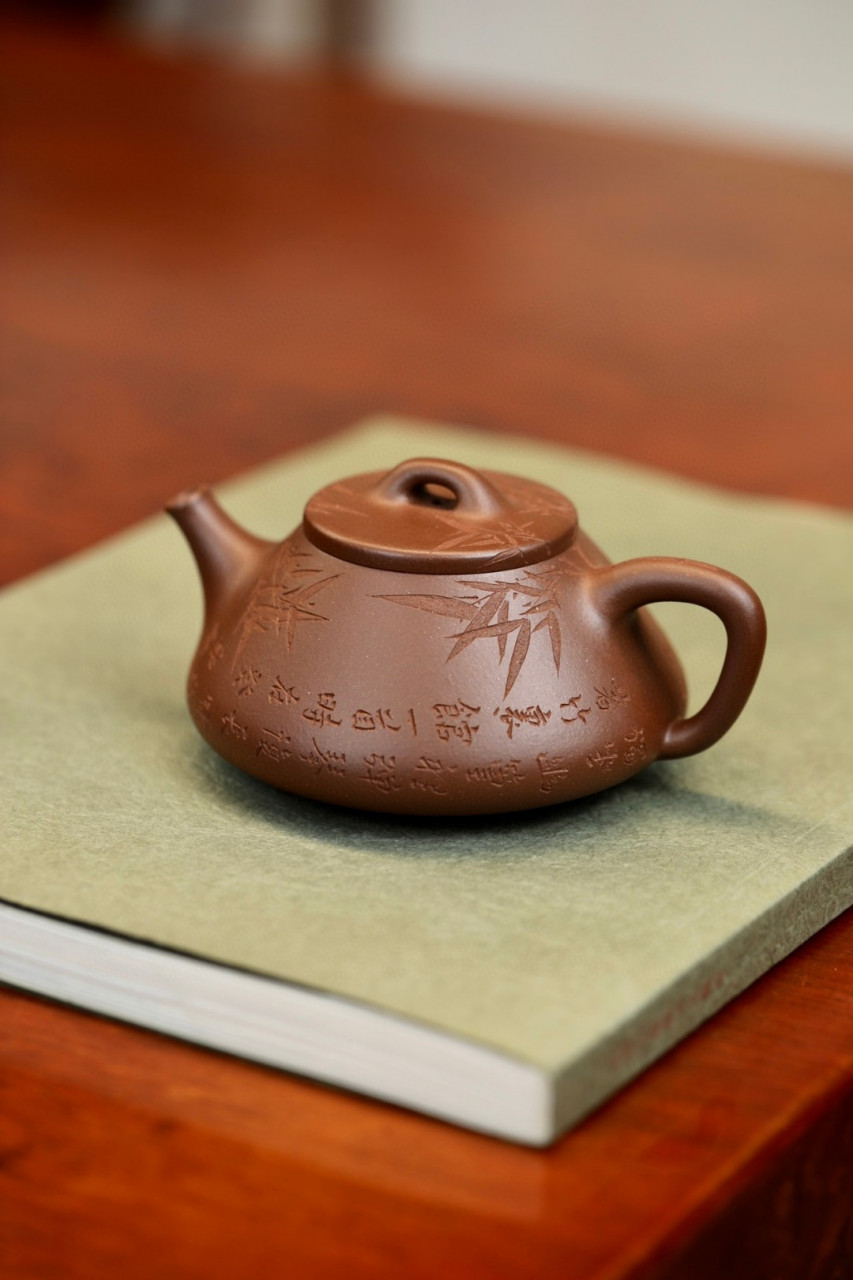 心舟石瓢|优质底槽清|250cc|全手  勇毅炜作品,造型无锐利之处,却丝毫