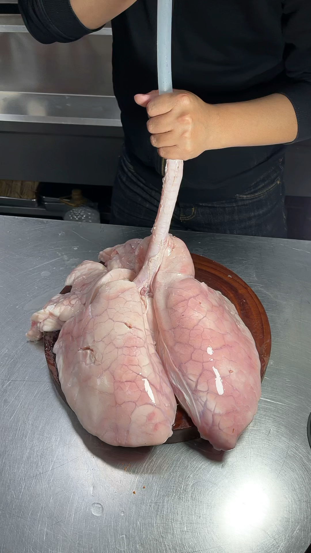 烧烤教程烤猪肺小串