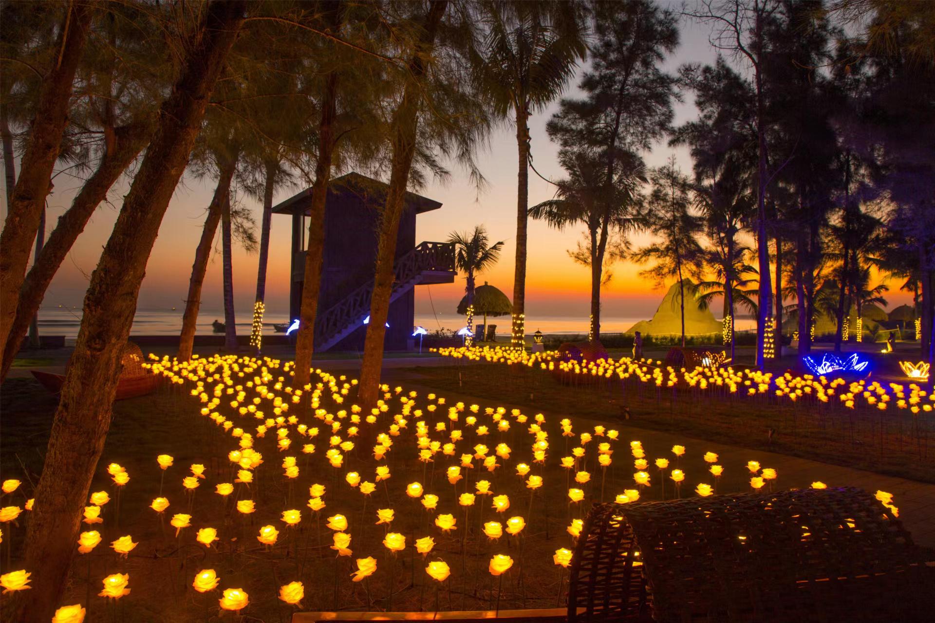 海边的篝火晚会,你心动了吗?