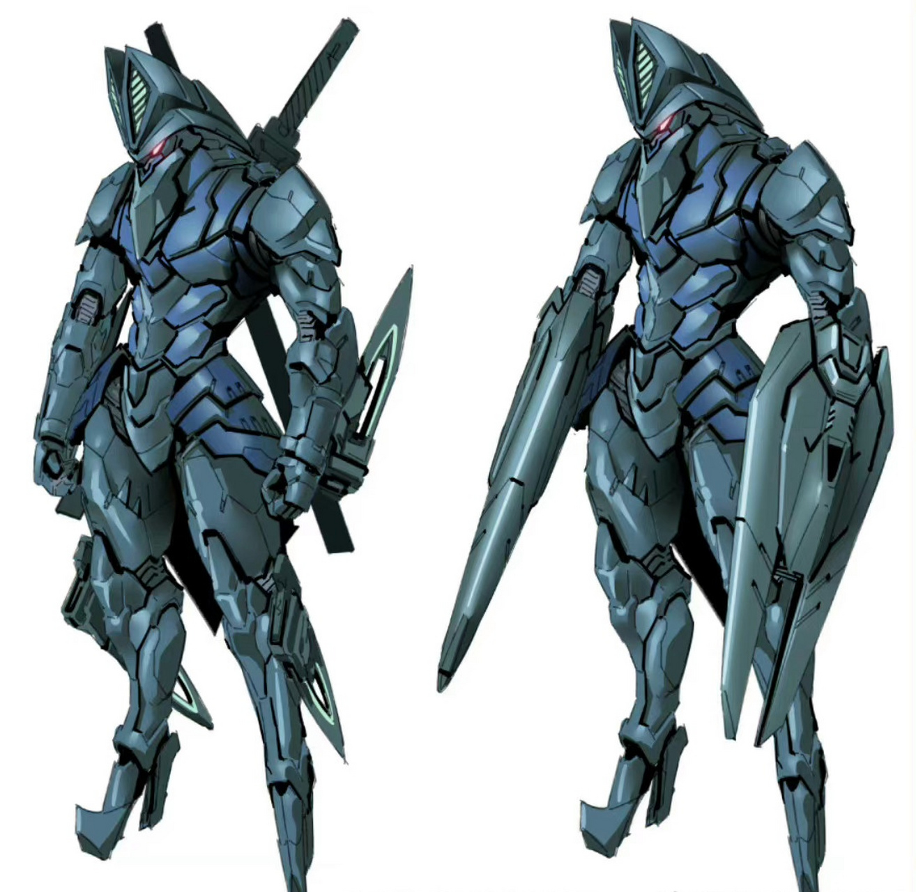 一组机甲化的奥特曼经典怪兽/宇宙人,by zaisommosiaz.