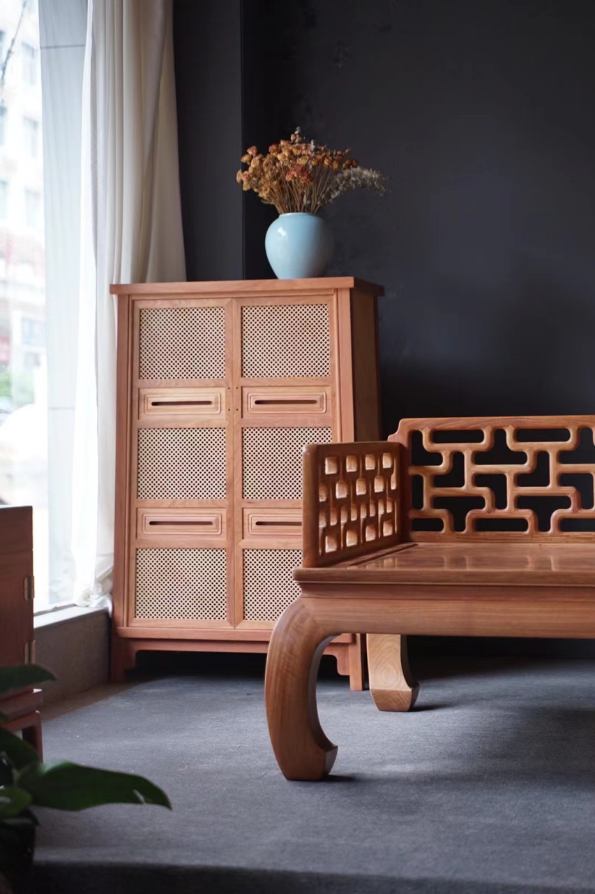 缅甸花梨(大果紫檀) 罗汉床