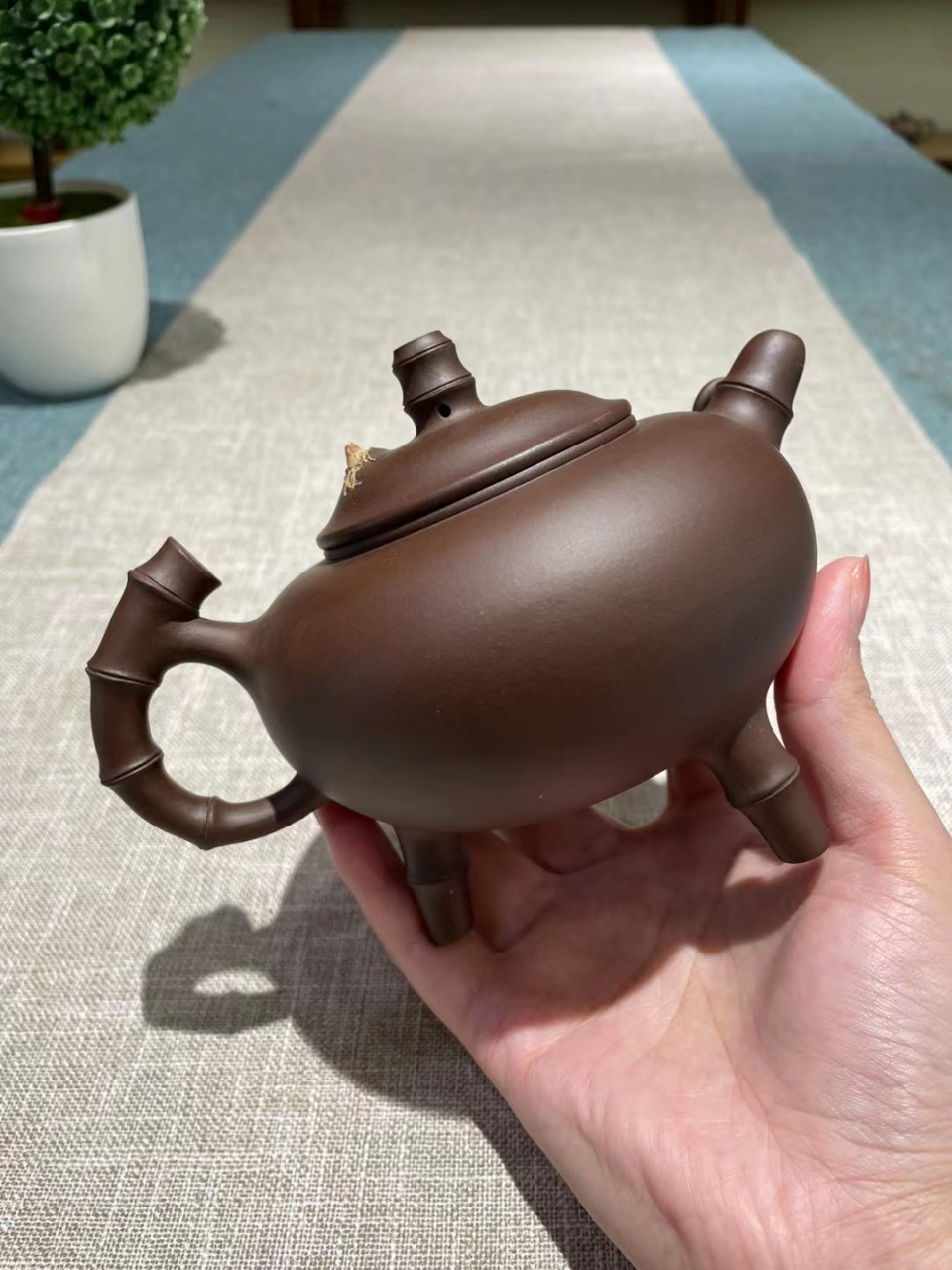 祝君好运  江苏省工艺美术大师 桑黎兵老师作品#紫砂壶# #全手工