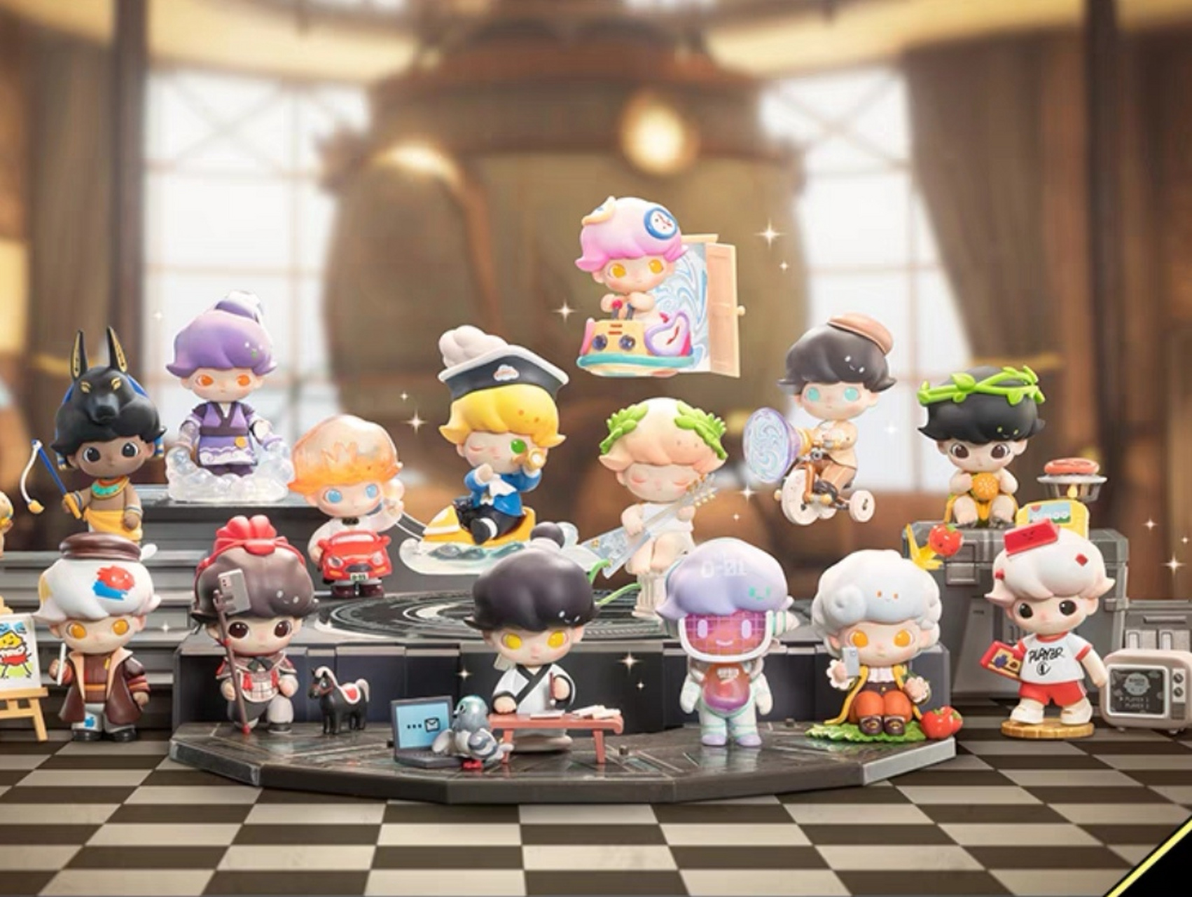 popmart泡泡玛特 dimoo时光漫游系列手办盲盒礼物潮流玩具摆件!