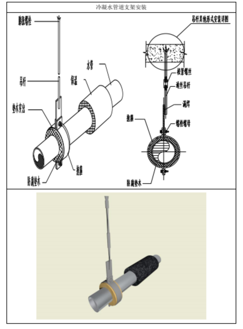暖气管支架制作详图图片