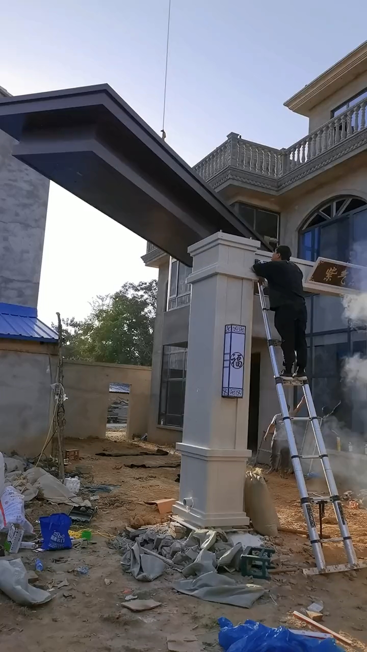 2023农村自建房门楼这样建是不是高大上