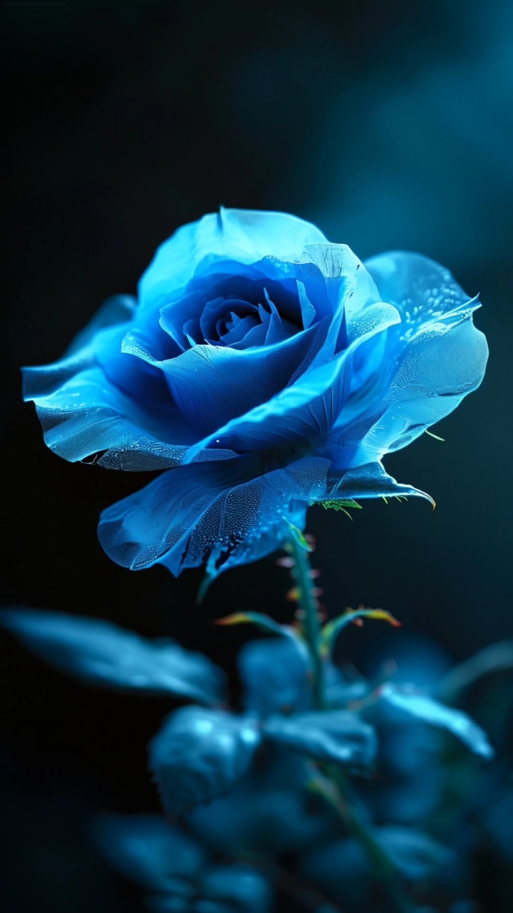 蓝色妖姬,是花中新贵,妖艳迷人,寓意相守是一种承诺