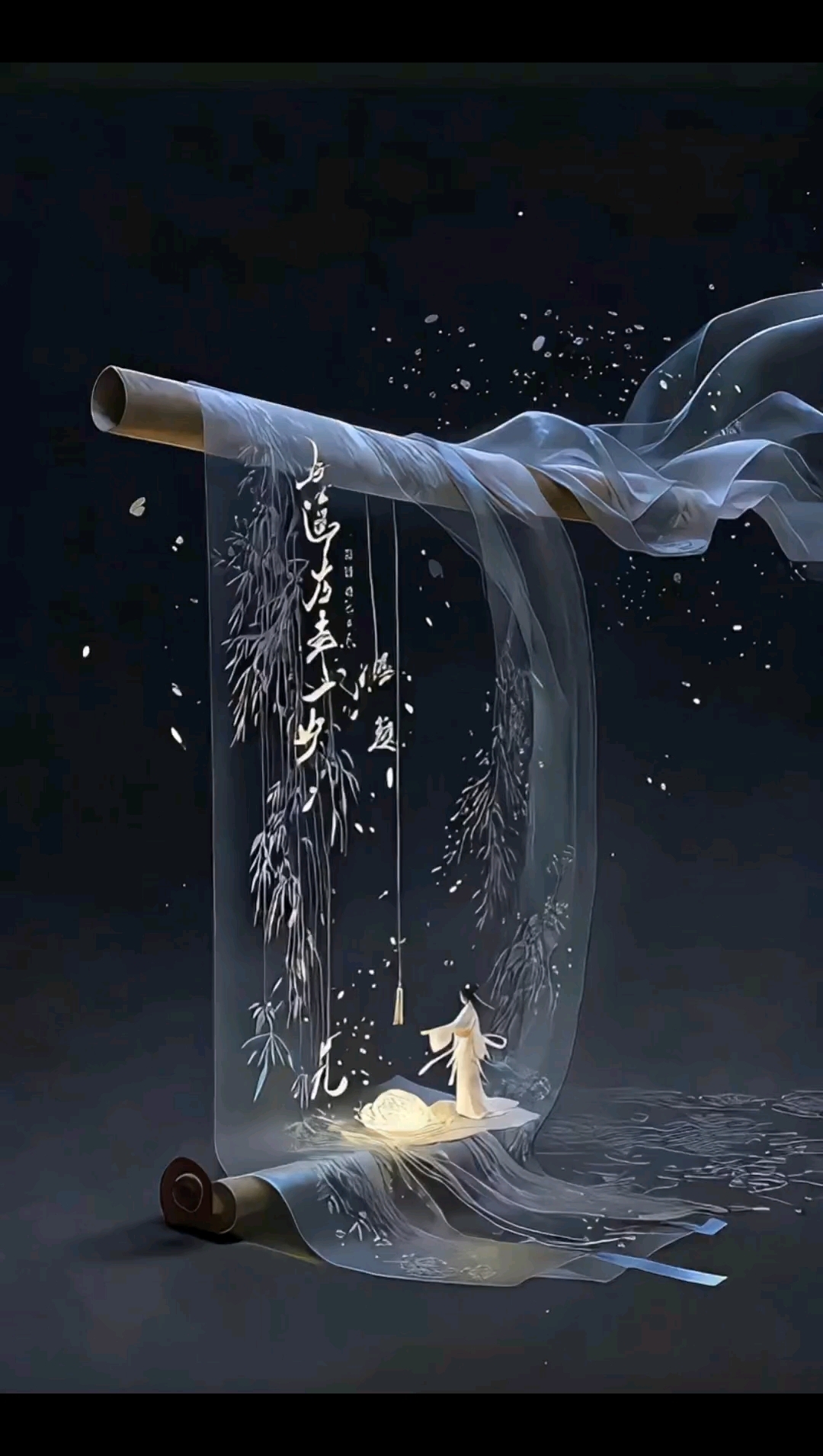 三维古风,白纱飘逸,独享此景