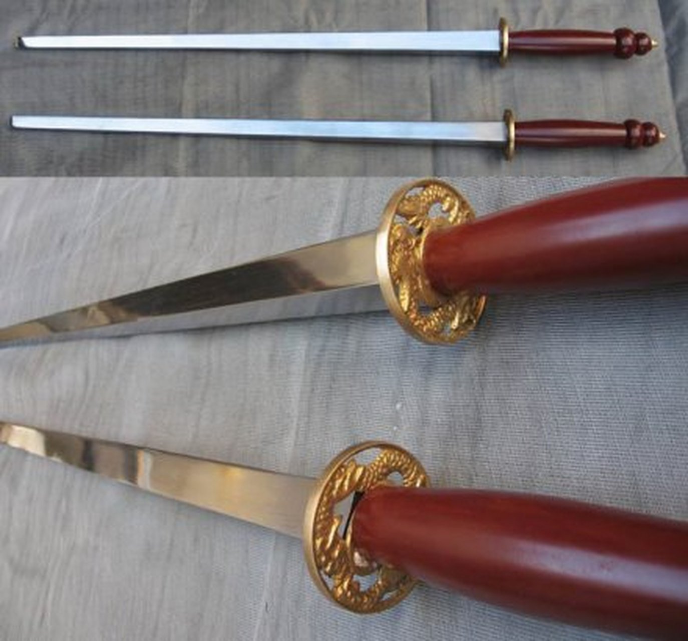 兵器使用者 唐初的战将秦琼(字叔宝)善使双锏.