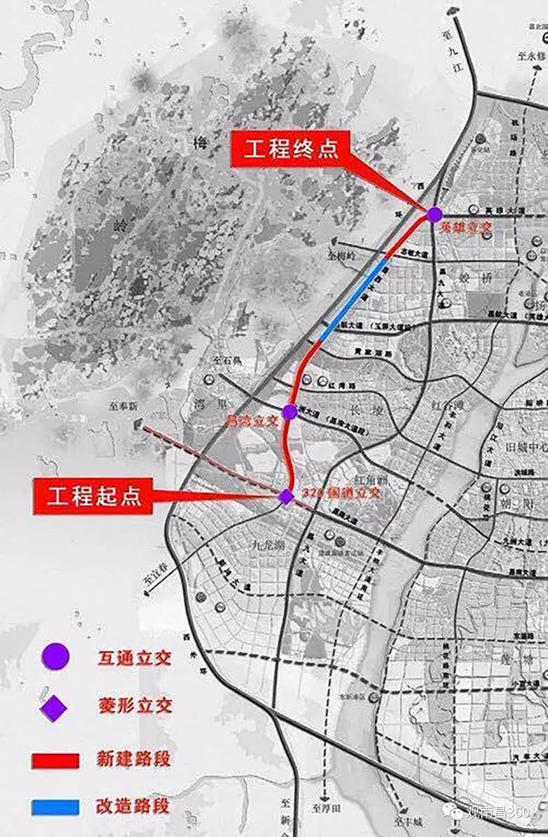 南昌将打通46条"断头路!昌西大道"五一"主车道将贯通!