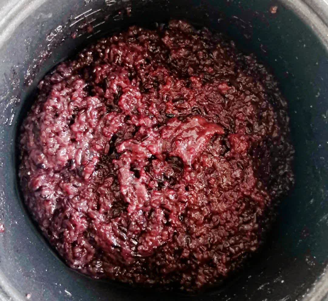 这个奶香黑米馅我能炫一锅!控制不住啊快拉住我