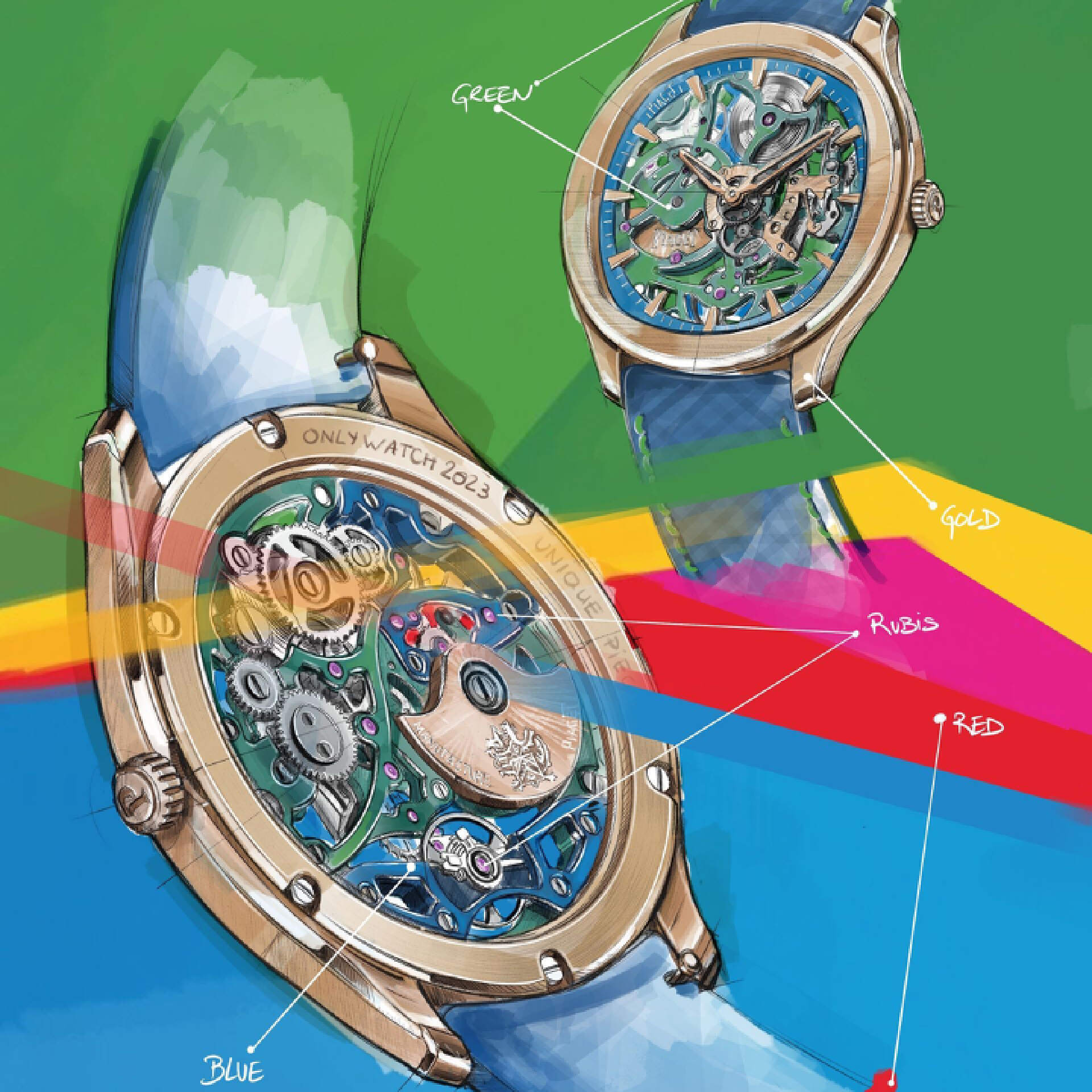 伯爵polo镂空表,only watch值得关注的独创作品之一