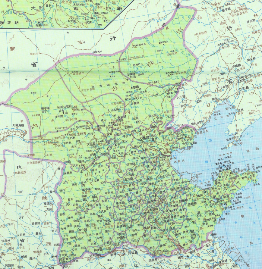 元朝面积广大的"中书省"