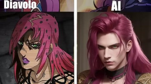 《jojo的奇妙冒险:黄金之风》角色ai真人化 颜值最高男团诞生