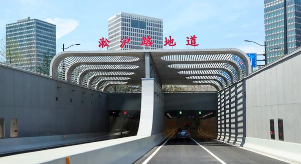 上海淞沪路,三门路下立交工程通车,杨浦新江湾城到五角场环岛5分钟