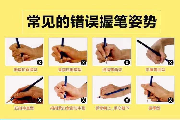 怎样纠正孩子握笔姿势图片