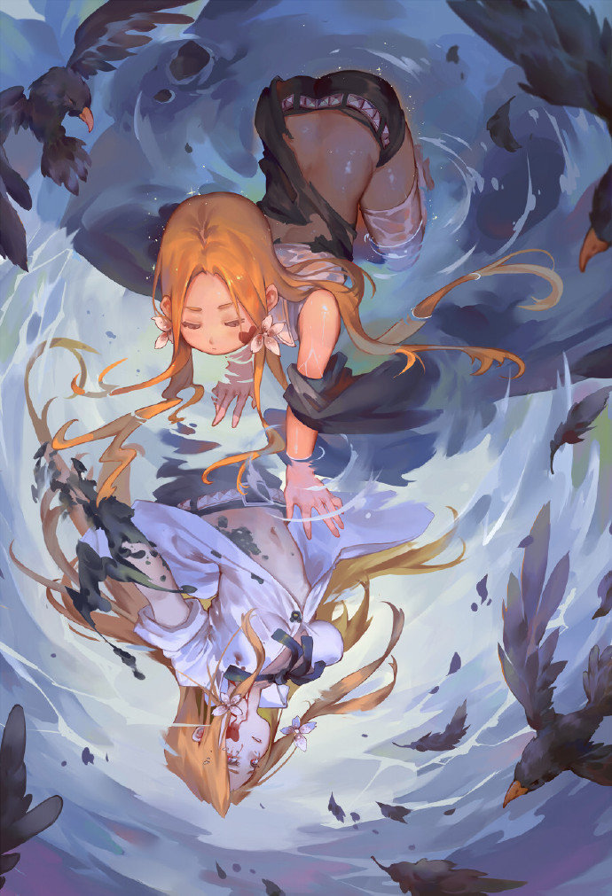 浓郁的日韩风格人物插画明艳的色彩和恰到好处的构图