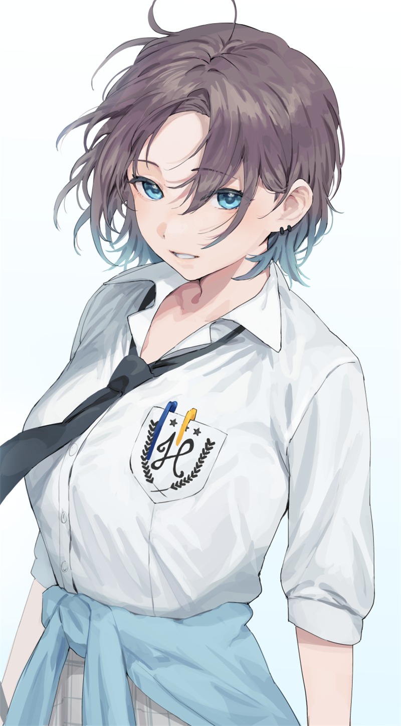 二次元短发女生头像分享 p站美图推荐