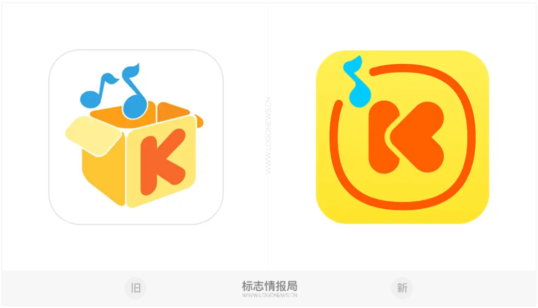 酷我音乐logo发布新logo!明显长胖了?