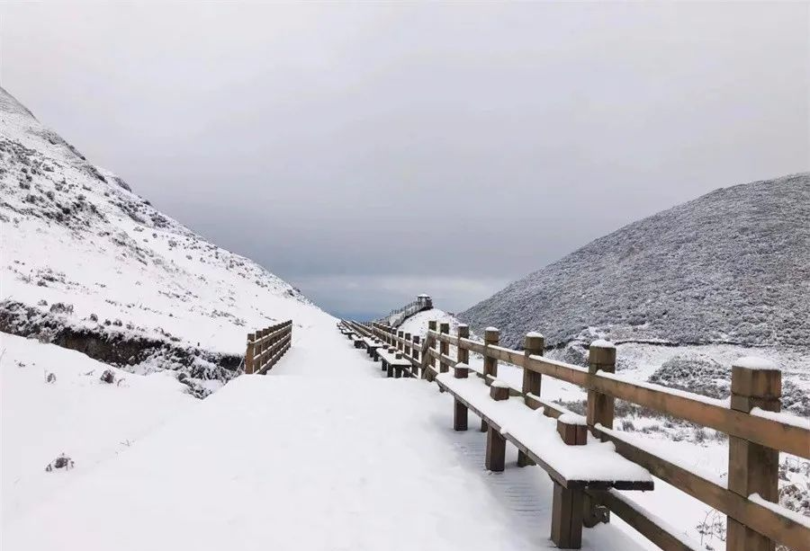 邂逅乌蒙大草原雪景!