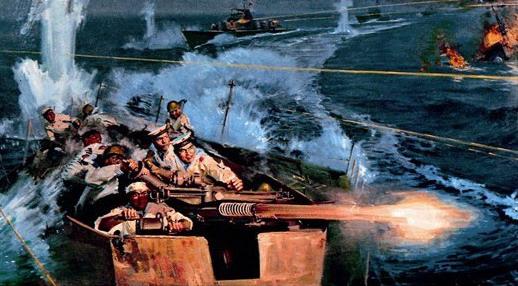 万山海战:海军炮艇独闯敌营,不料艇长临战害怕,最后如何