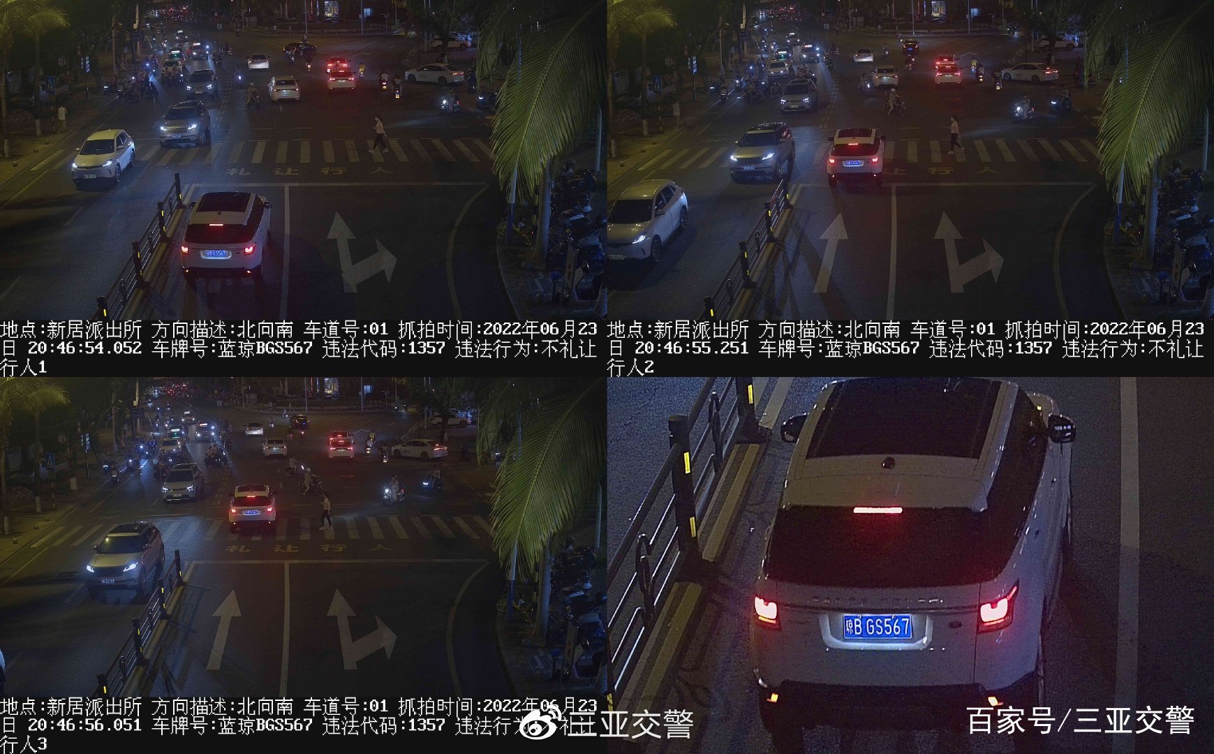 不文明交通行为曝光台｜机动车未礼让斑马线（七十四）(图11)