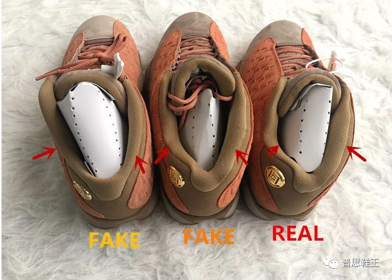 正品aj13兵马俑与莆田鞋真假对比分辨细节图