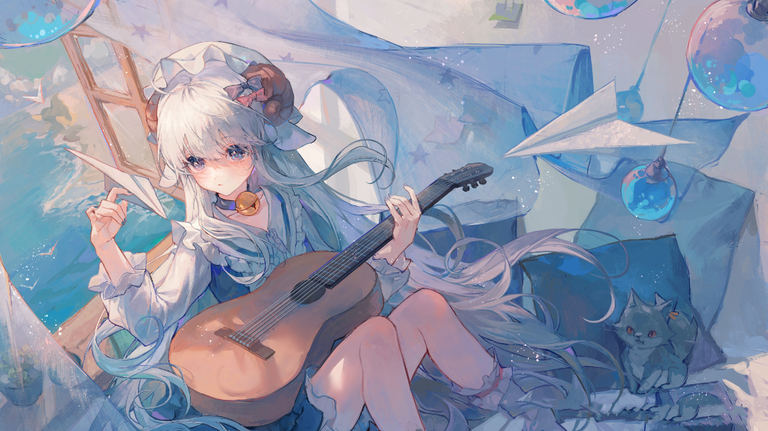 日韩系厚涂风格的美少女插画画面又丰富还不花哨