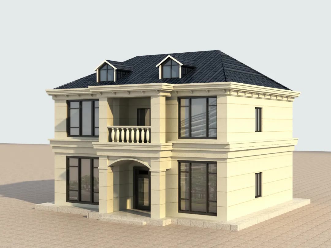 占地12x10,不到30万就能拥有的欧式别墅,3年必火户型