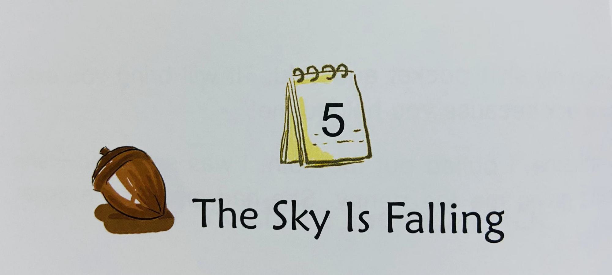 跟孩子一起读绘本《the sky is falling》天塌啦