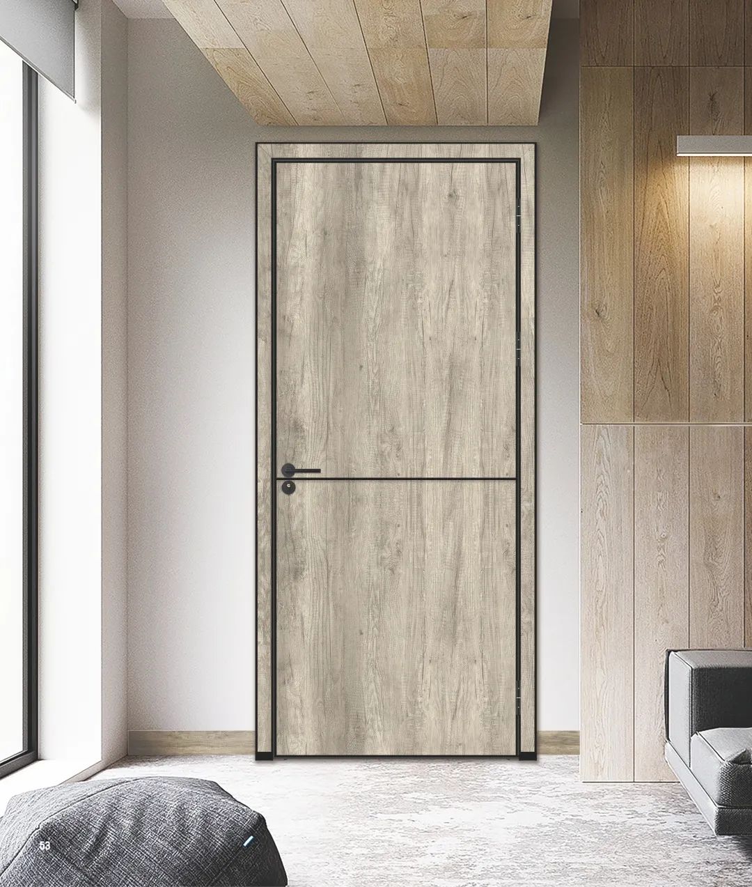 益家居铝木生态门,时尚家装新选择