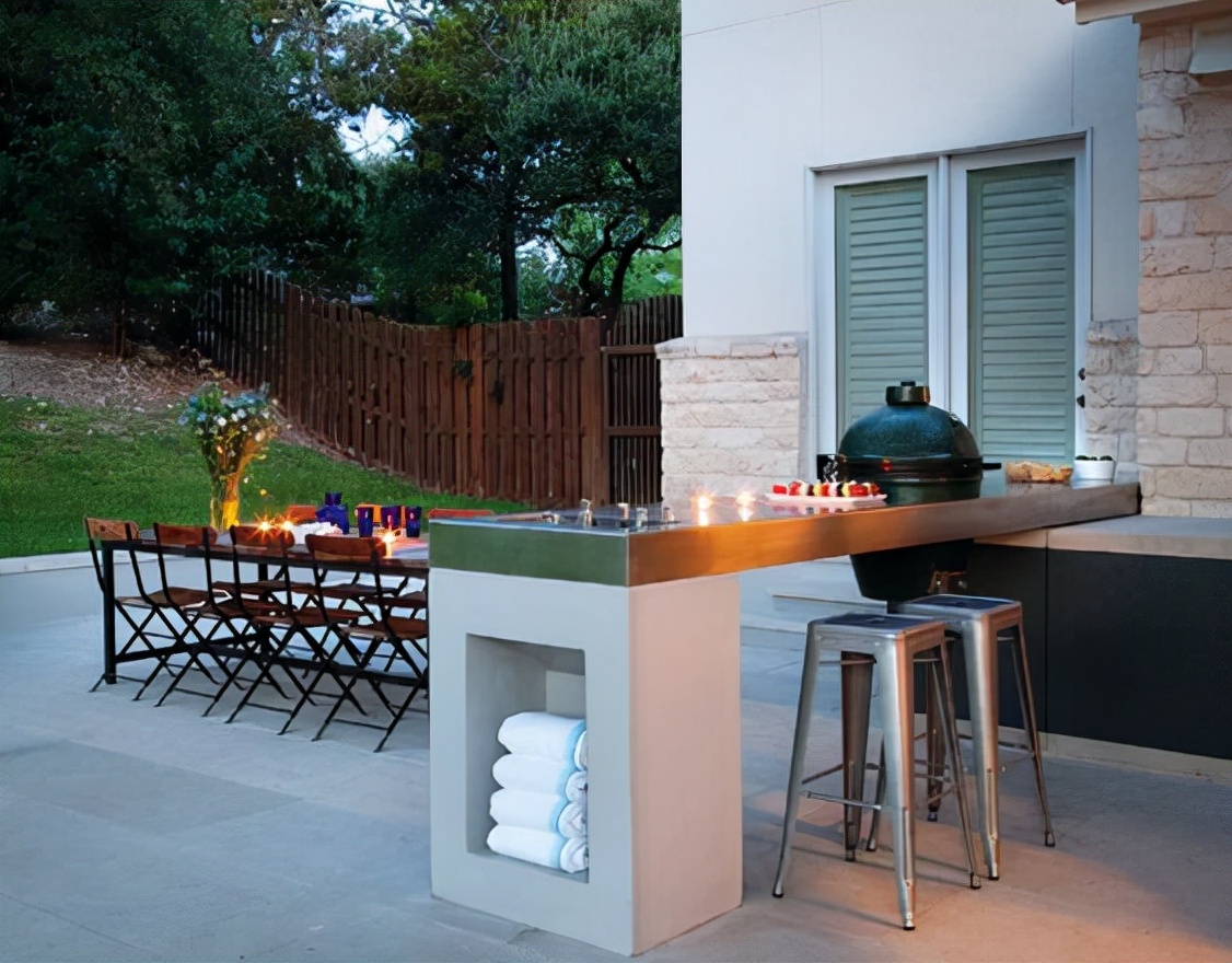 有格调的庭院都有一个小吧台