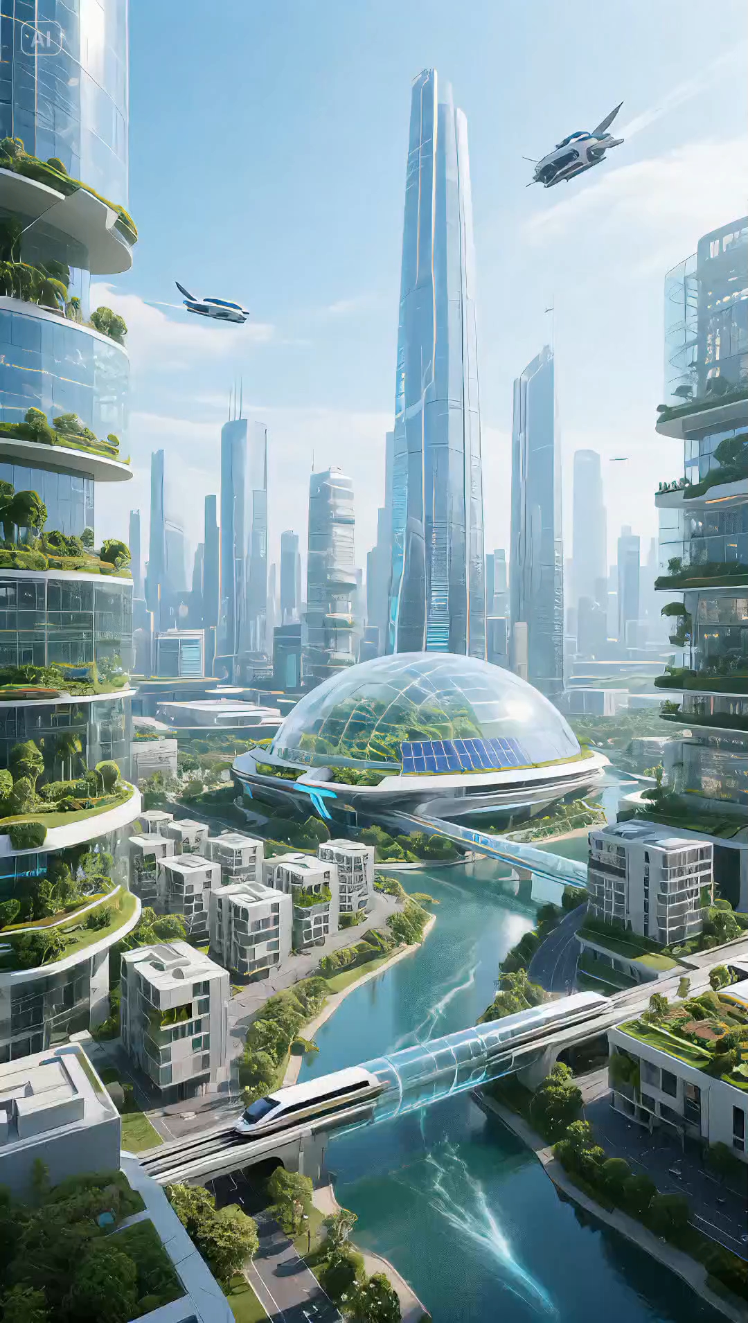 未来科幻世界的都市