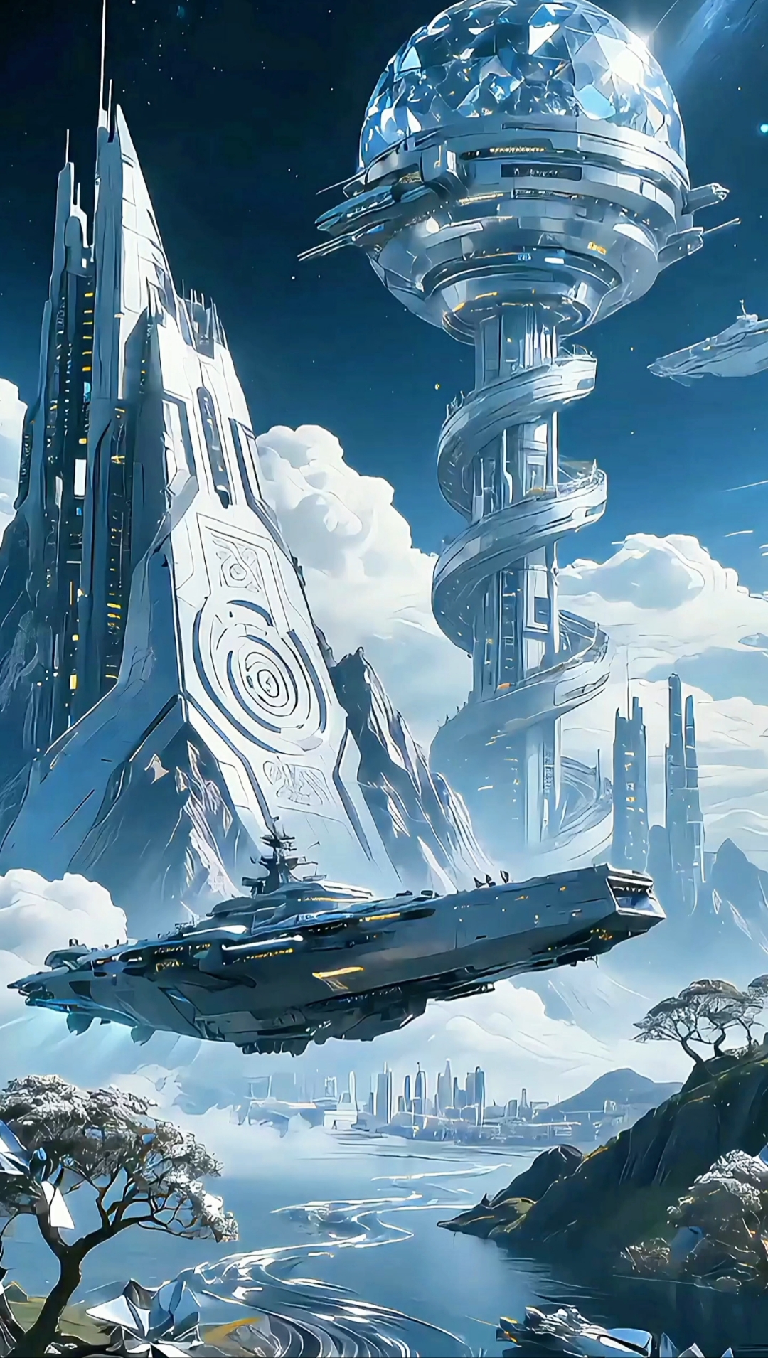 未来科幻太空城市